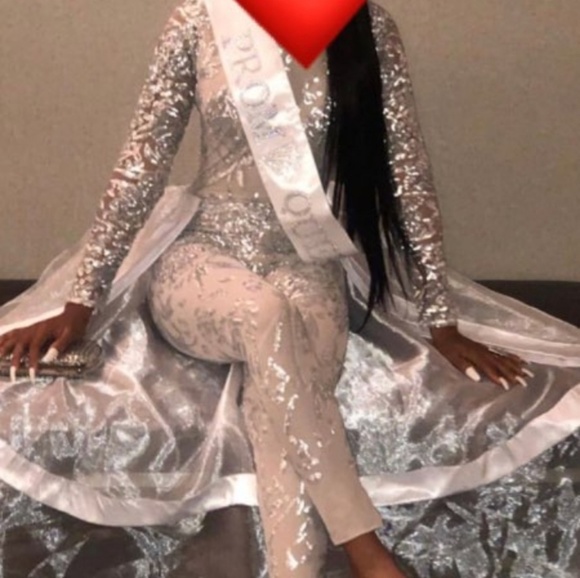 Formal sequin jumpsuit - Picture 2 of 2